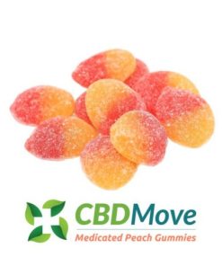 CBD Move Vegan Gummies – Vegan Peaches – 100mg CBD