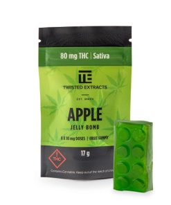 Twisted Extracts – Apple Jelly Bomb – 80mg THC Sativa