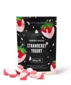 Buuda Bomb Strawberry Yogurt Gummies 250mg THC